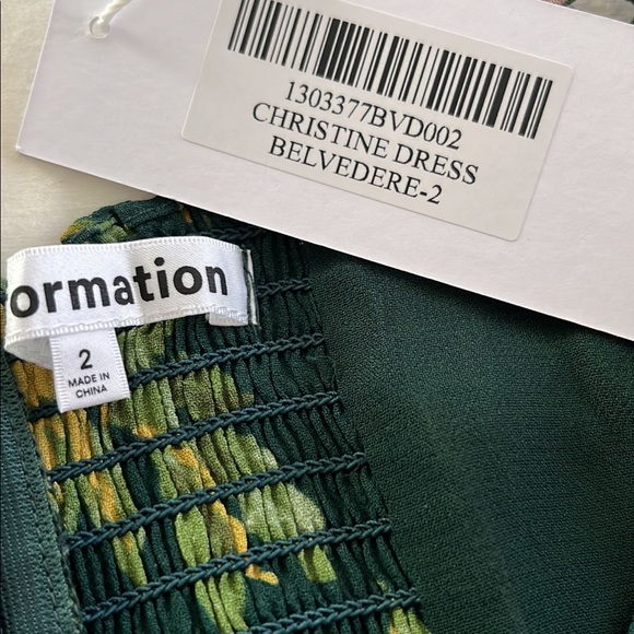 NWT reformation Christine dress in Belvedere print. Size 2 - Picture 4 of 6